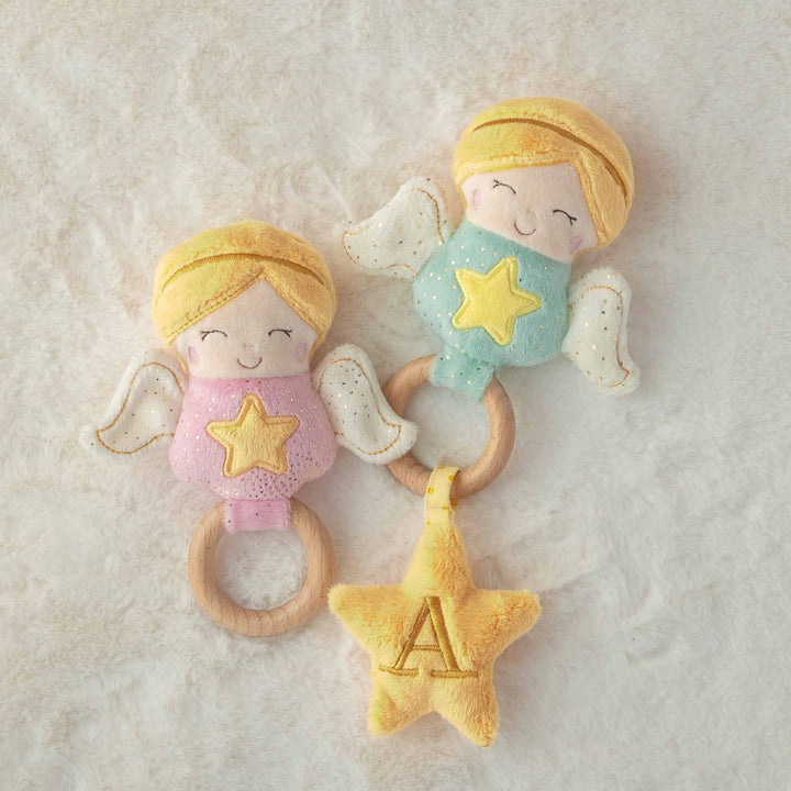 Schutzengel - Schmusetuch, Greifling, Applikation