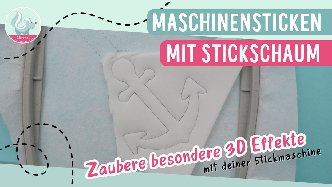 Maschinensticken mit Stickschaum