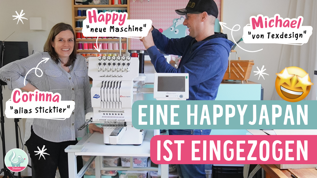 Eine neue Stickmaschine ist bei mir eingezogen.