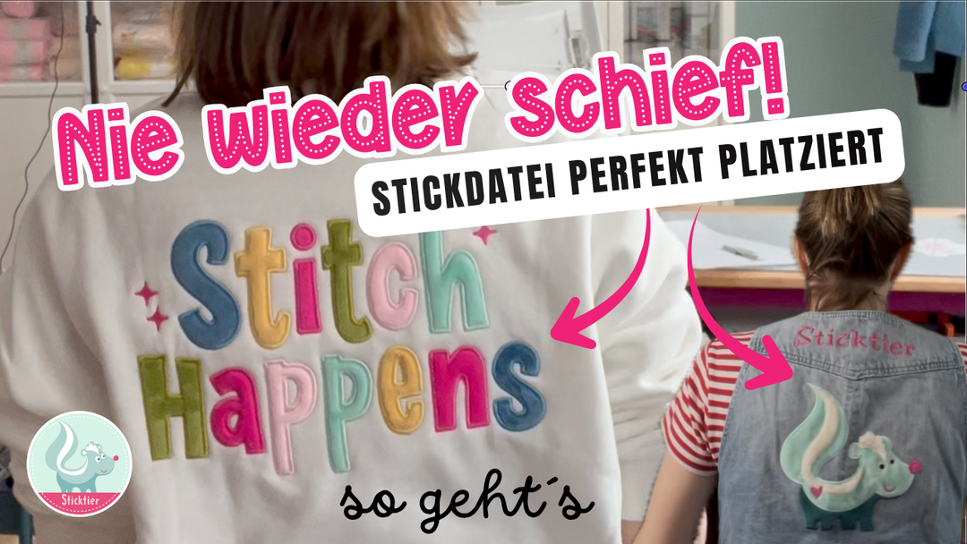 Kleidung besticken: So findest du garantiert die richtige Position
