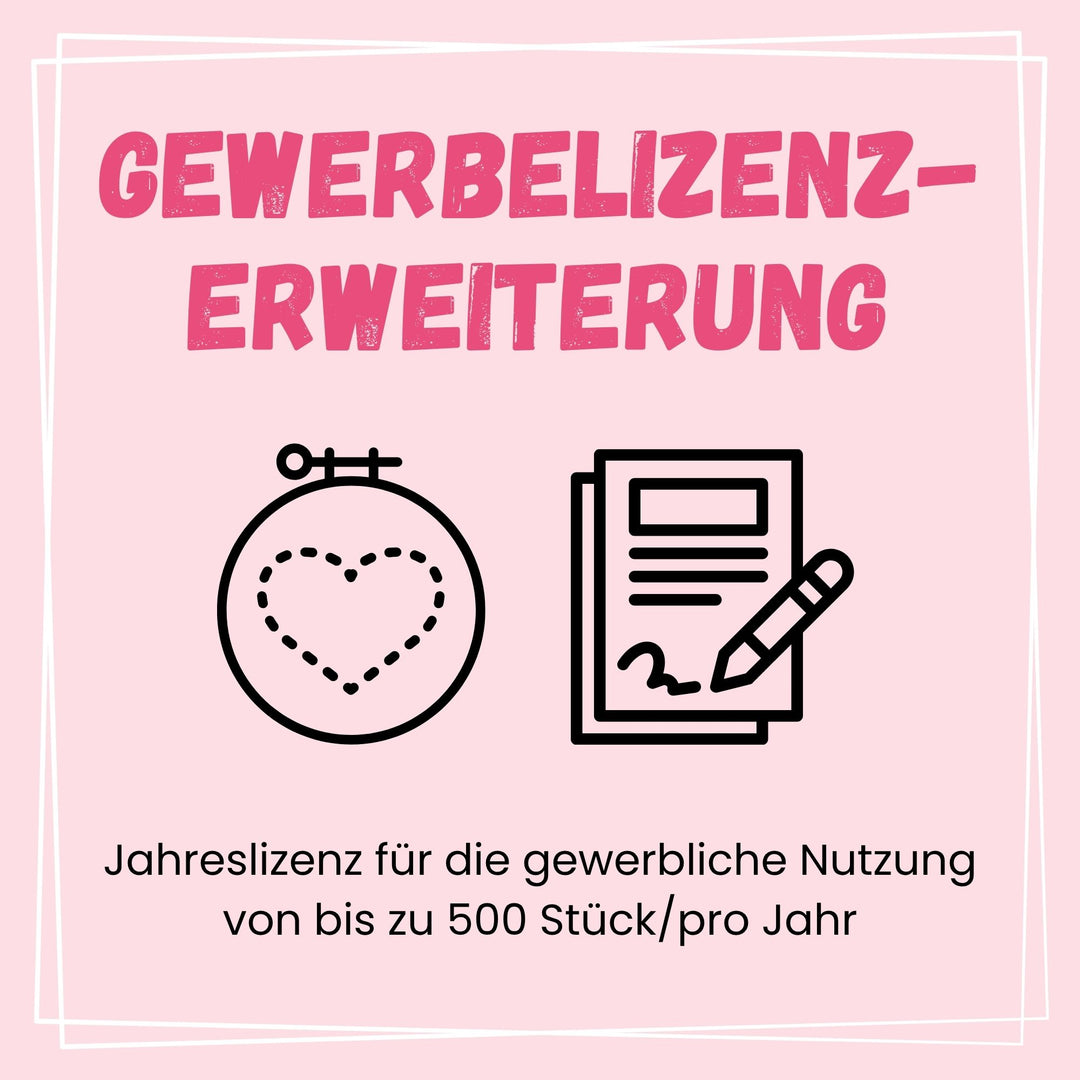 Jahreslizenz - Gewerbelizenz Erweiterung - bis zu 500 Stück pro Jahr