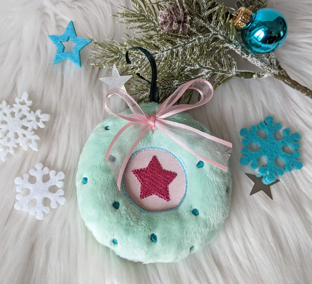 Mini Weihnachtskranz ITH Stickdatei