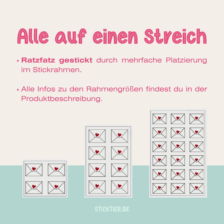Stickdatei „Mini-Briefumschlag“ – Anhänger mit versteckter Botschaft ✉️✨