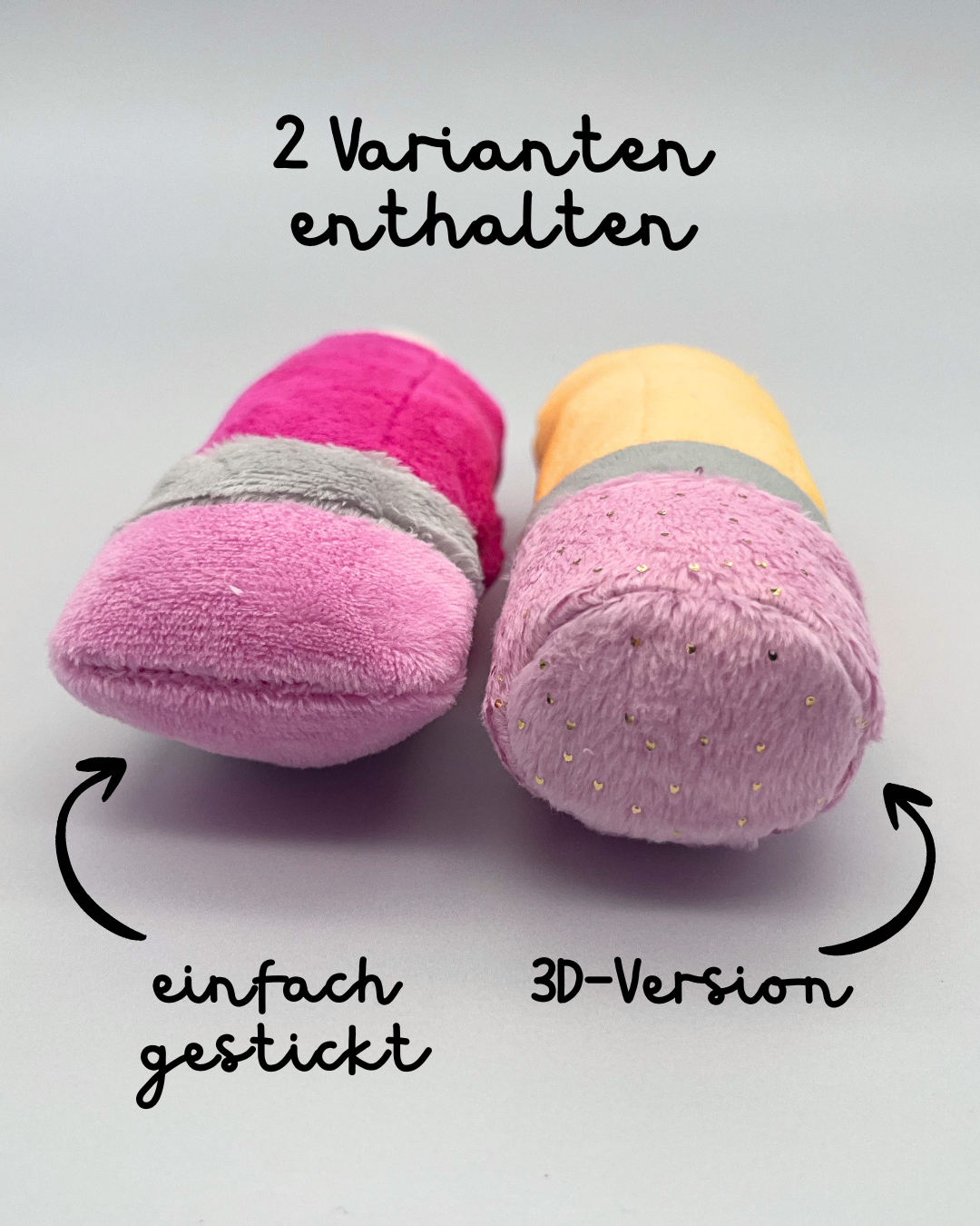 ITH Stickdatei Plüsch Buntstift