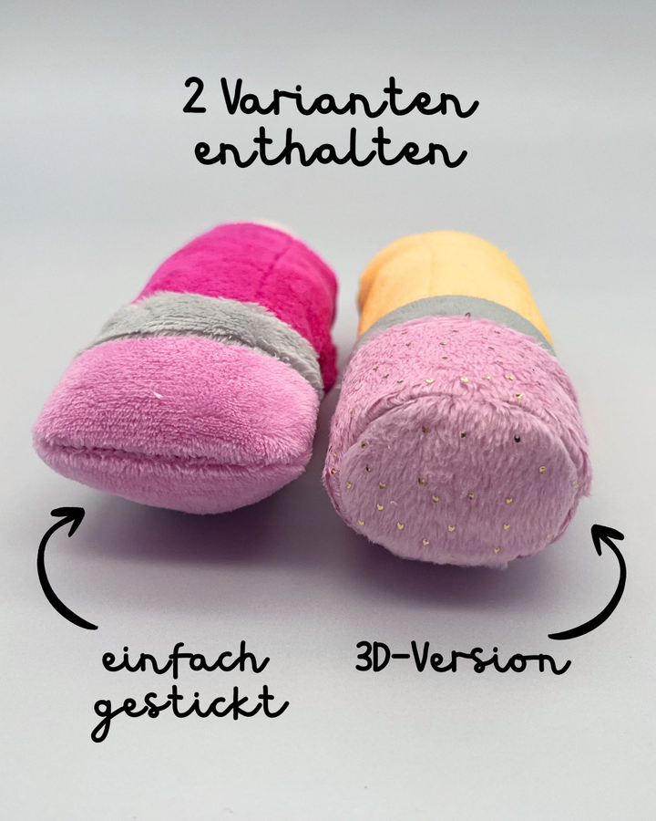 ITH Stickdatei Plüsch Buntstift