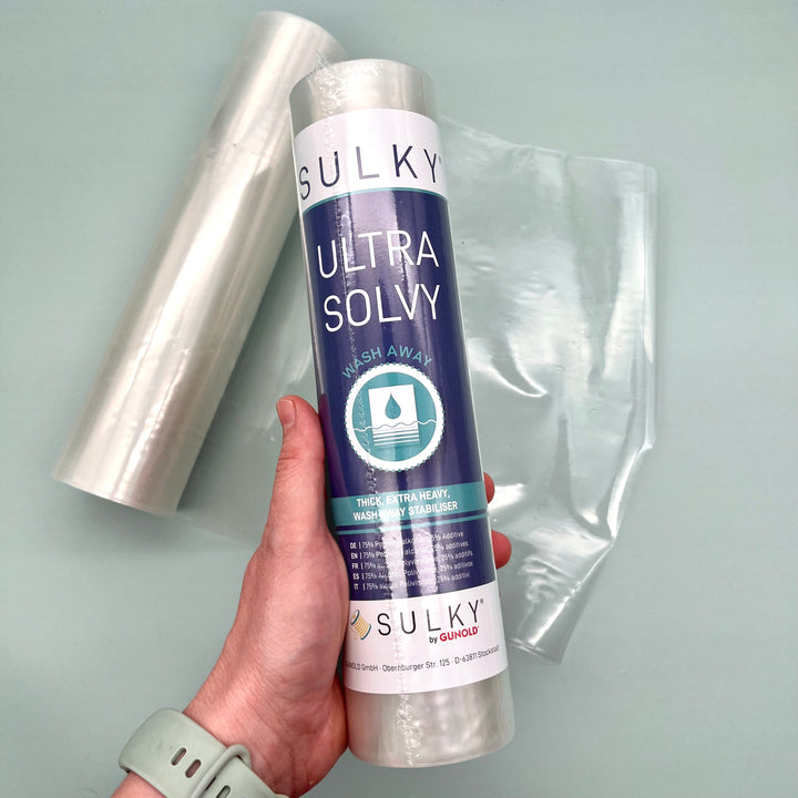 Sulky Ultra Solvy – Wasserlösliche Stickfolie 25 cm x 5 m