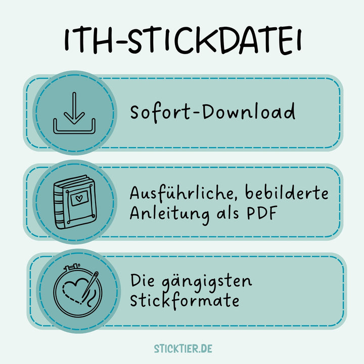 ITH Stickdatei Trostpflaster - Bezug für Kühl- &amp; Wärmekissen