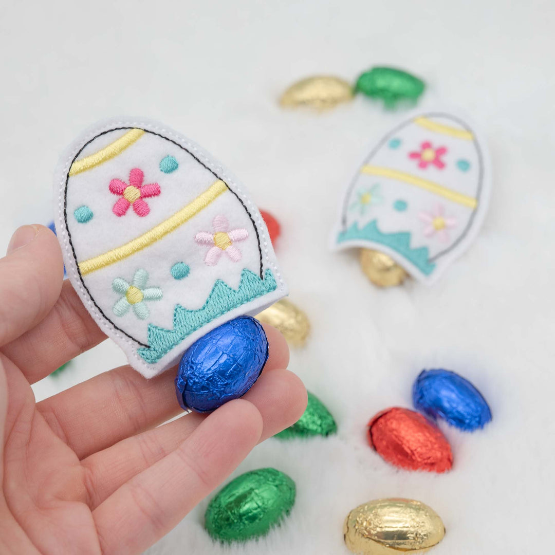 Stickdatei Ei mit Schokoladenversteck