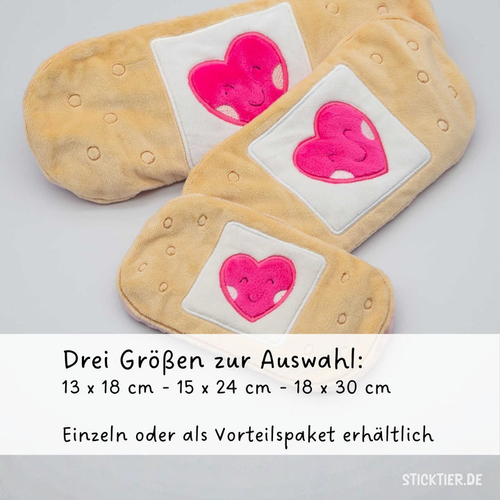Trostpflaster in XXL - Bezug für ein Kühlkissen in form eines Pflasters. 