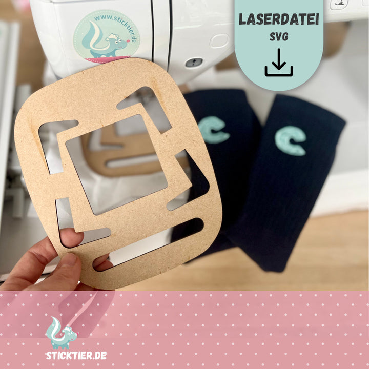 Laserdatei – Socken-Einspannhilfe für Brother V3 (SVG)