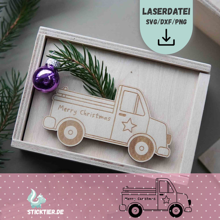 Weihnachtliche Laserdatei