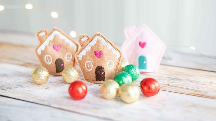 ITH Stickdatei Lebkuchehaus für Weihnachten schnell gestickt