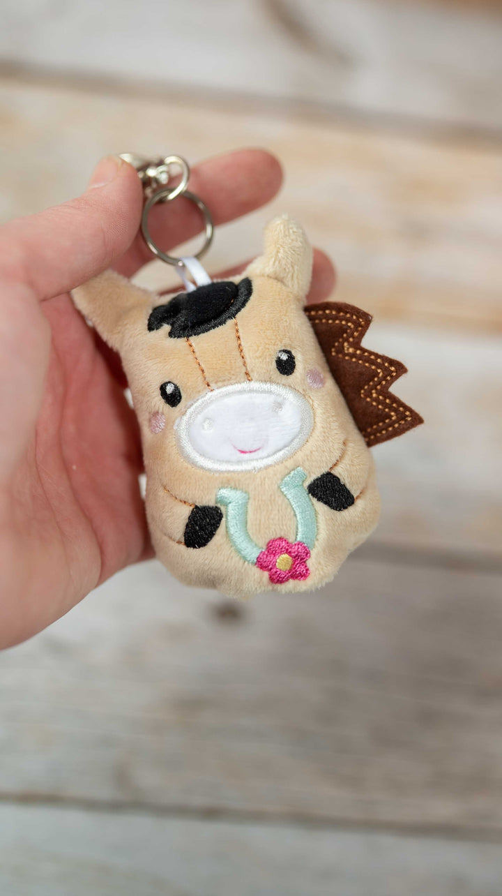 ITH Stickdatei Mini Pony - Taschenanhänger/Schlüsselanhänger