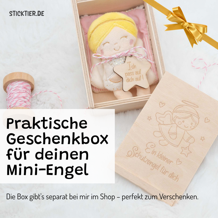 ITH Stickdatei Mini Puppe, Schutzengel, Elfe mit Tasche