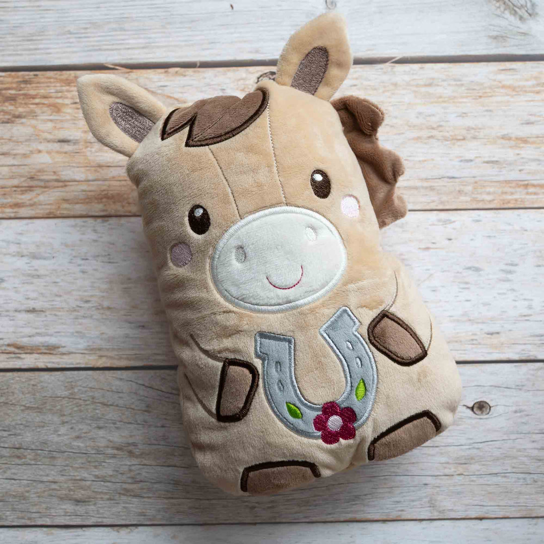Pony ITH - Wärmflaschenbezug/Kirschkernkissen, Kuscheltier/Spieluhrkörper
