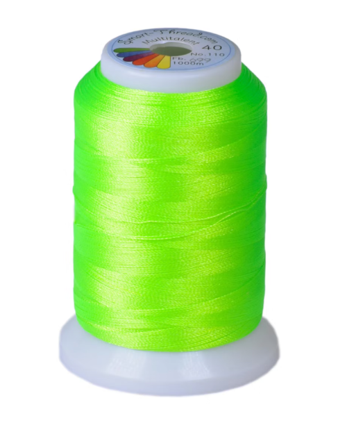 Neon Stickgarn Multitalent® 40 – 1000 m | Leuchtendes Stickgarn von Smart-Thread