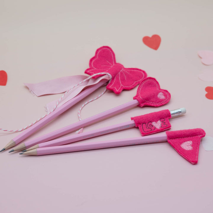 ITH Stickdatei Stiftetopper Valentinstags Set