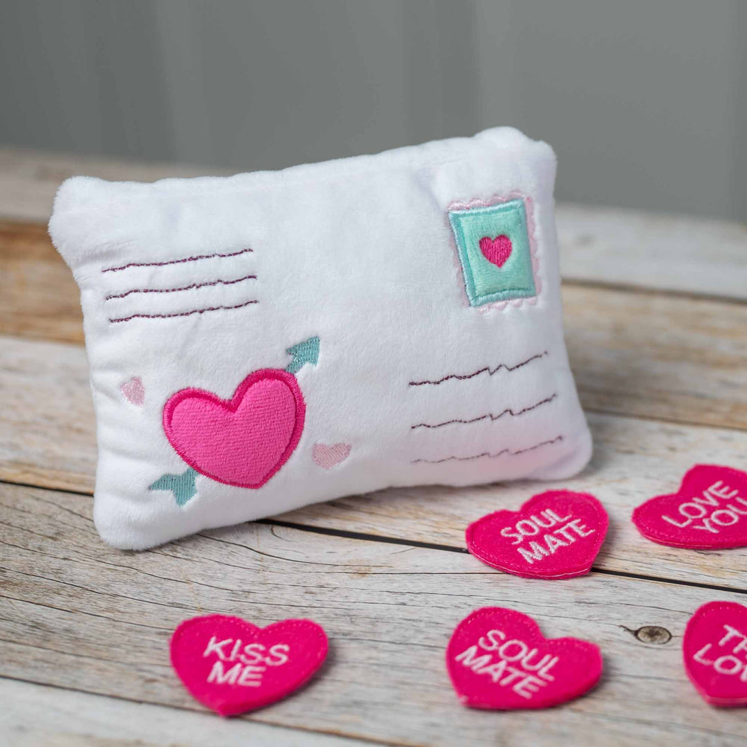 ITH Stickdatei Valentinstag Kissen Liebesbrief
