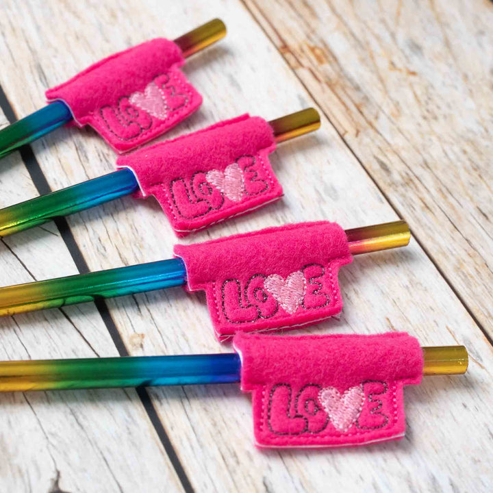 ITH Stickdatei Stiftetopper Valentinstags Set