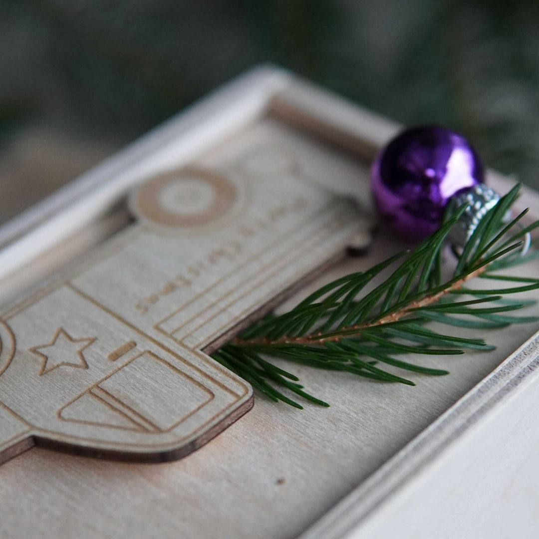 Laserdatei – Weihnachtsauto (SVG, PNG, DXF)