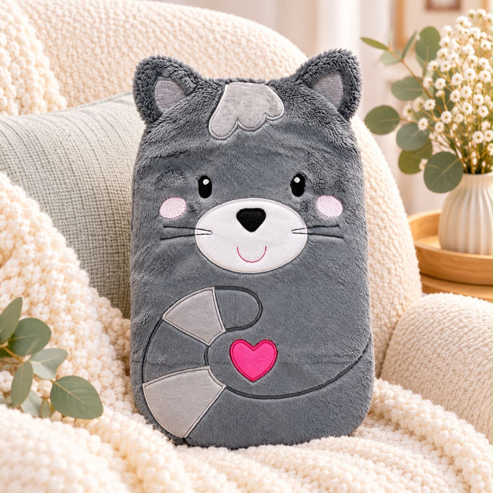 Katze ITH - Wärmflaschenbezug/Kirschkernkissen, Kuscheltier/Spieluhrkörper