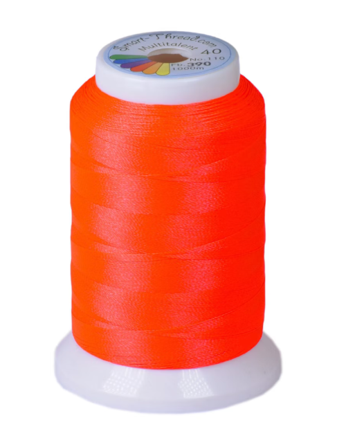Neon Stickgarn Multitalent® 40 – 1000 m | Leuchtendes Stickgarn von Smart-Thread