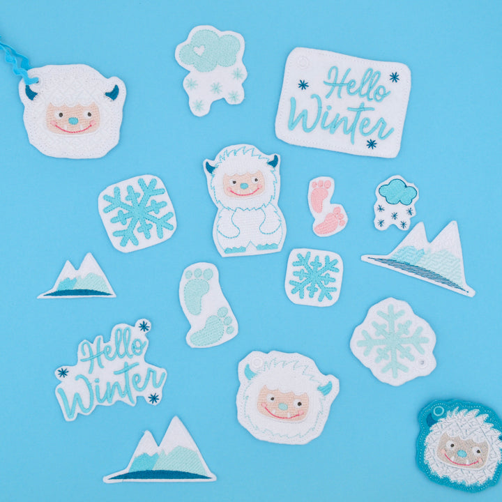 Stickdatei Yeti - Winterland - Serie - Sticktier