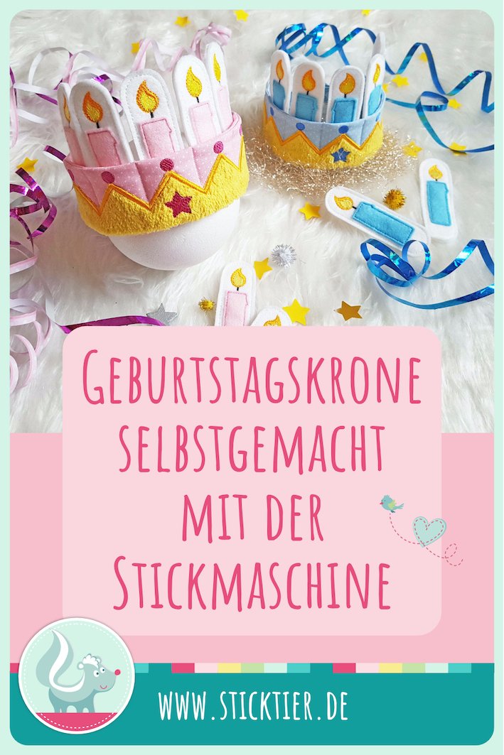 Stickdatei Krone für die Stickmaschine