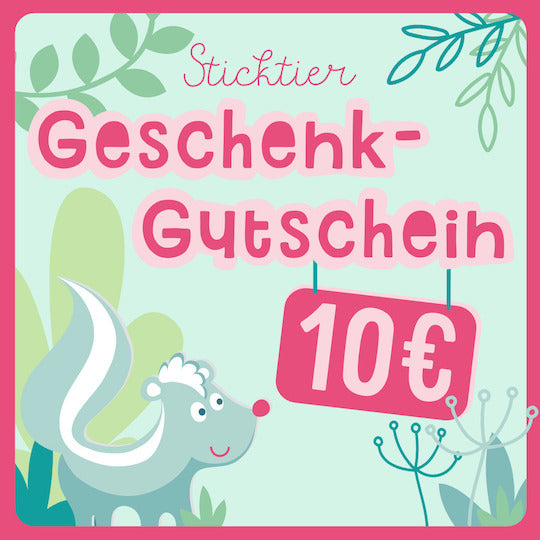 Geschenkgutscheine - Sticktier