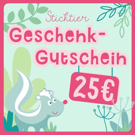 Geschenkgutscheine - Sticktier