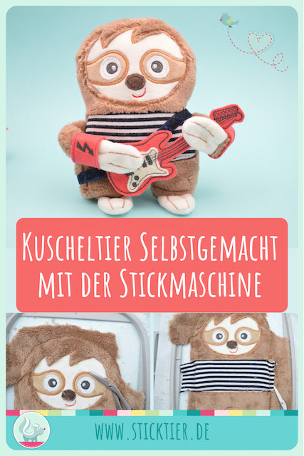 Faultier ITH Stickdatei - Sticktier