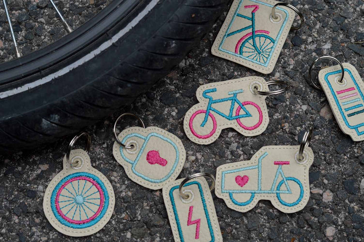 Fahrrad Stickdatei Set