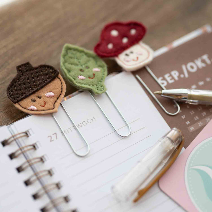 Planner Clips Herbst-Motive - Sticktier