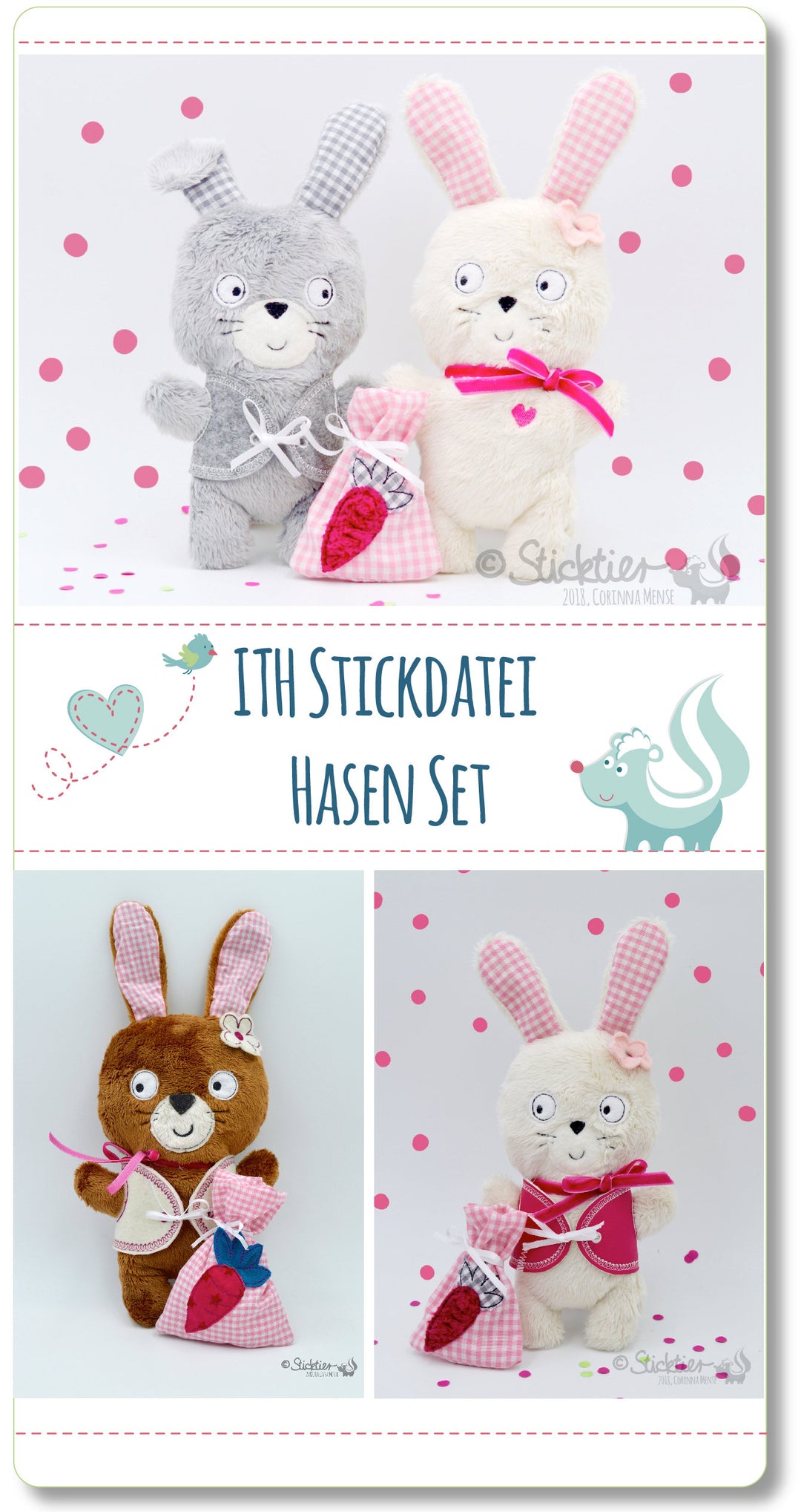 Hase ITH Stickdatei - Sticktier