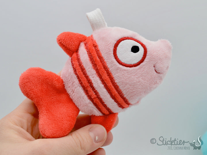 Stickdatei ITH Fisch 2 er Set für den 10x10 Stickrahmen, Stickdatei von Sticktier - Sticktier