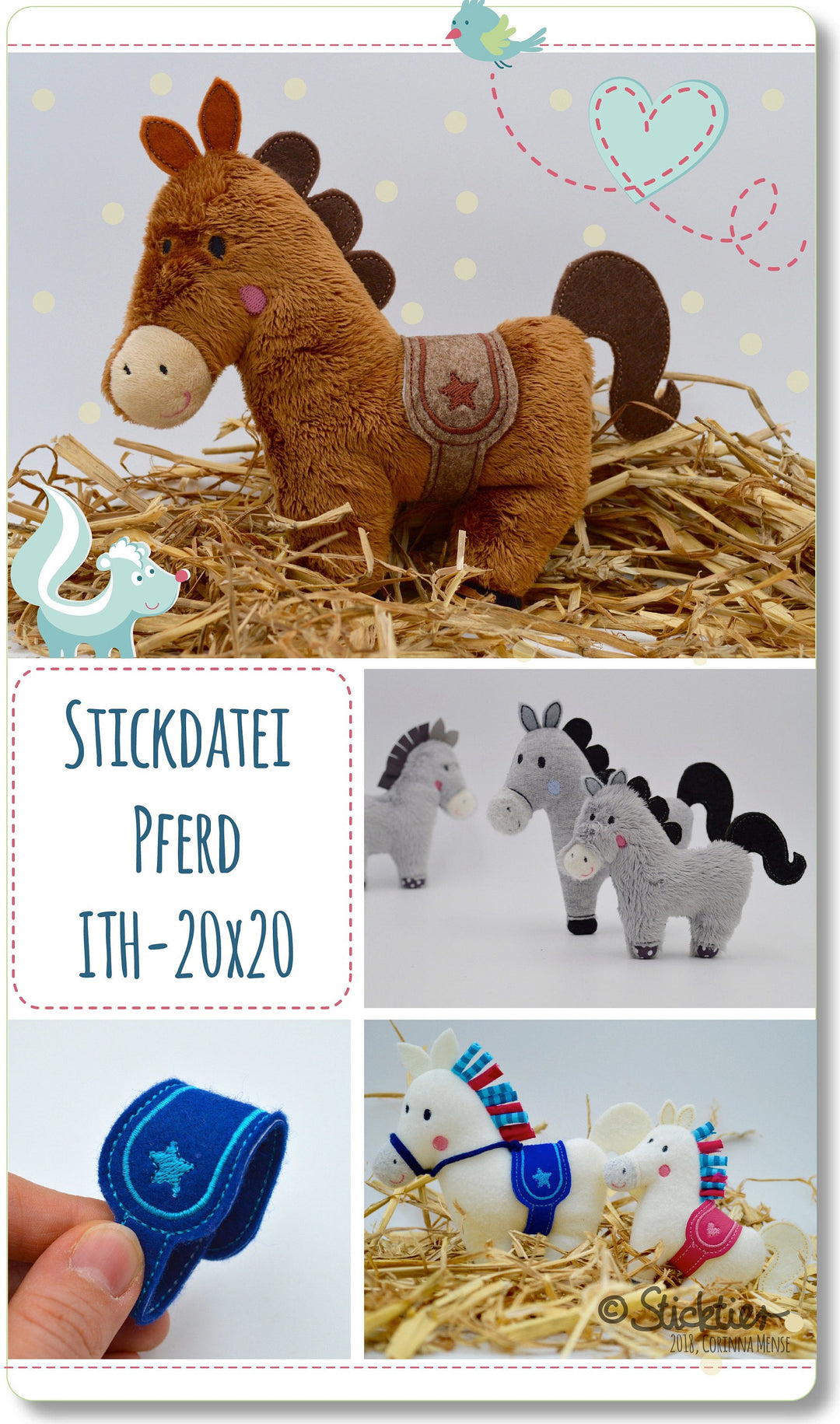 ITH Pony Stickdatei - Sticktier