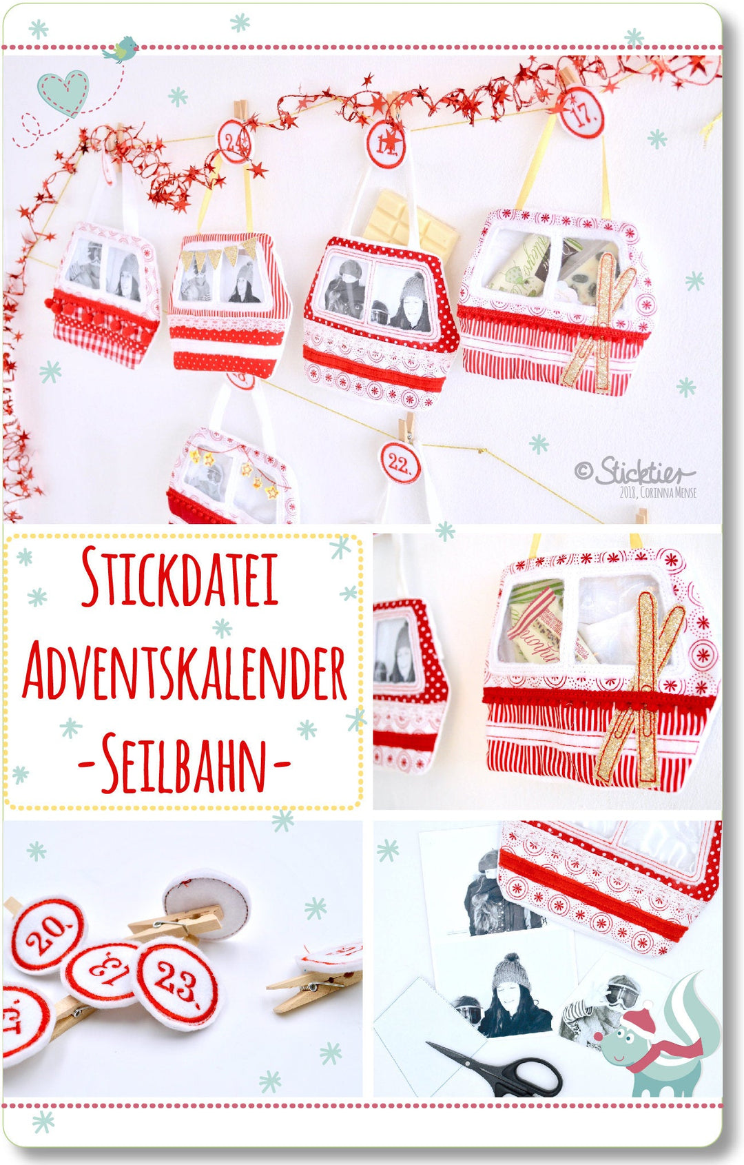 ITH Stickdatei Adventskalender