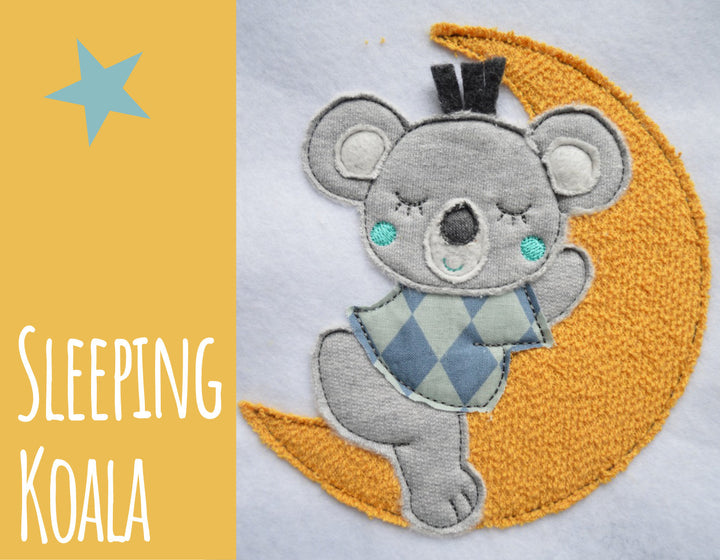 Stickdatei Sleeping Koala - Sticktier