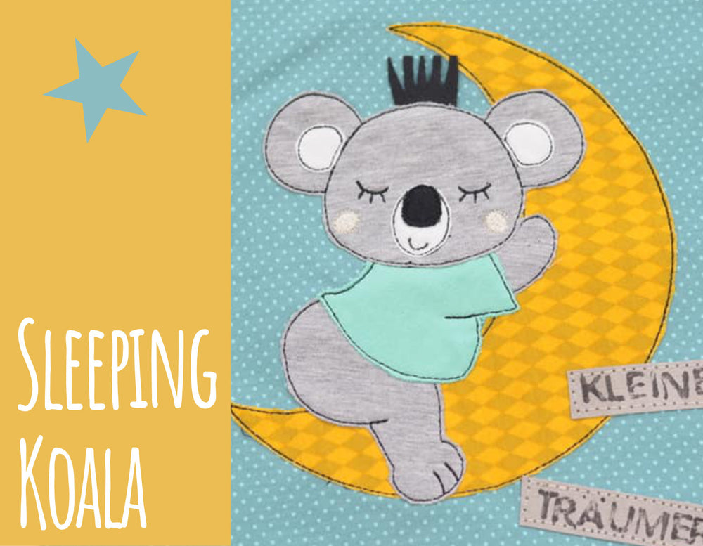 Stickdatei Sleeping Koala - Sticktier